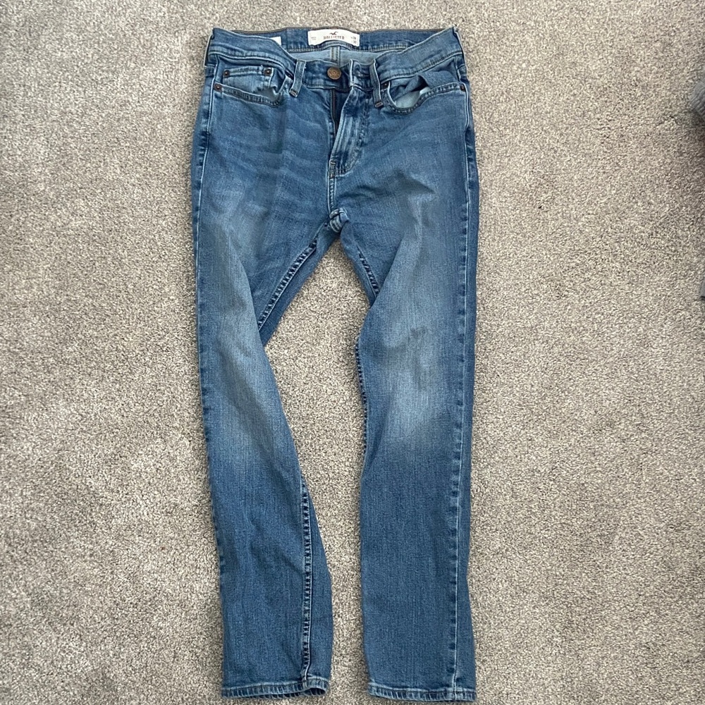 Hollister Men's Skinny Blue Jeans